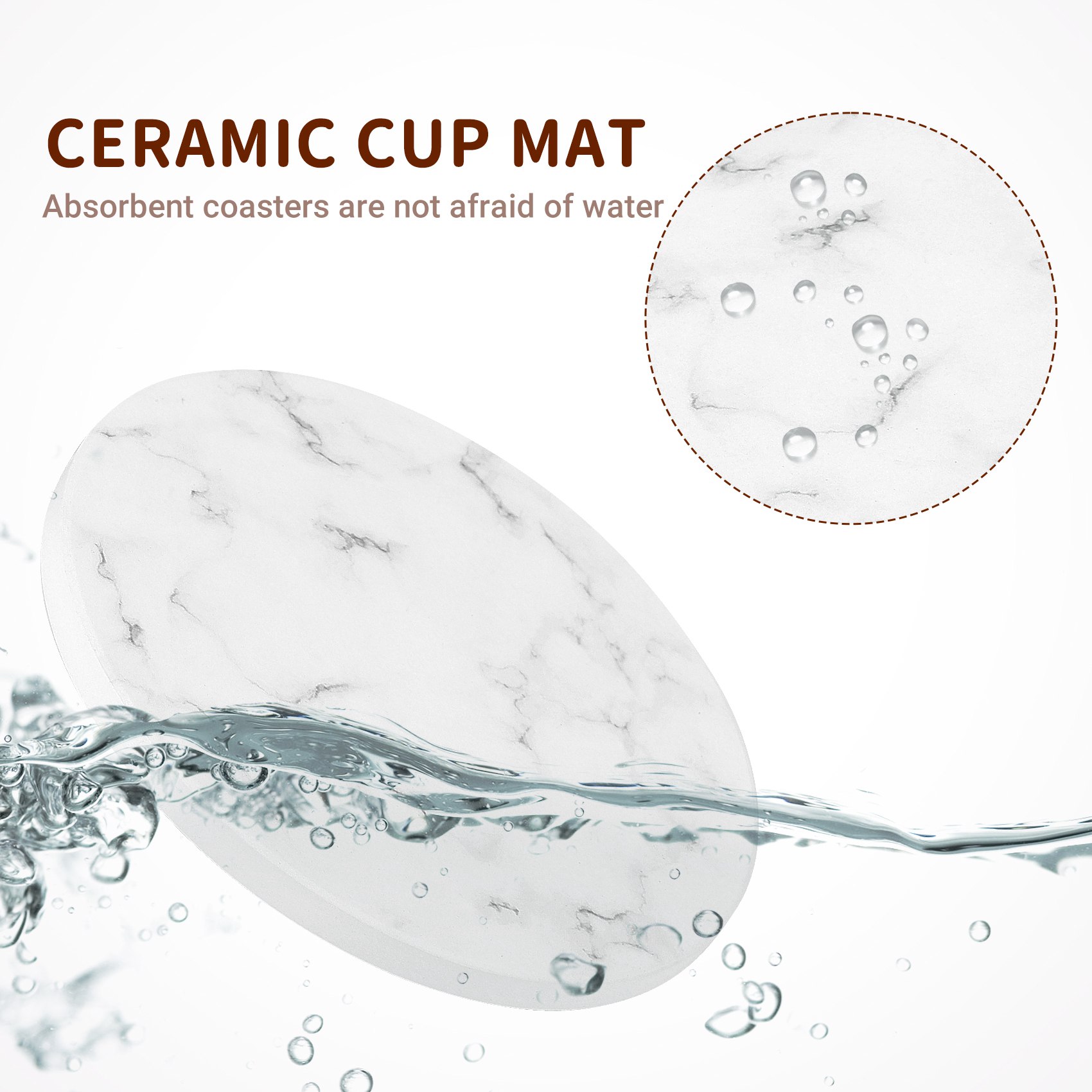 Marble Coaster Set - ABAH-Sottobicchieri assorbenti per bevande, set di