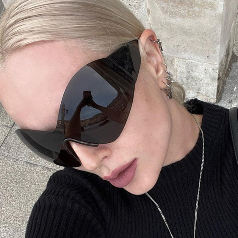 Sunglasses Uv400 - Occhiali da sole oversize senza montatura