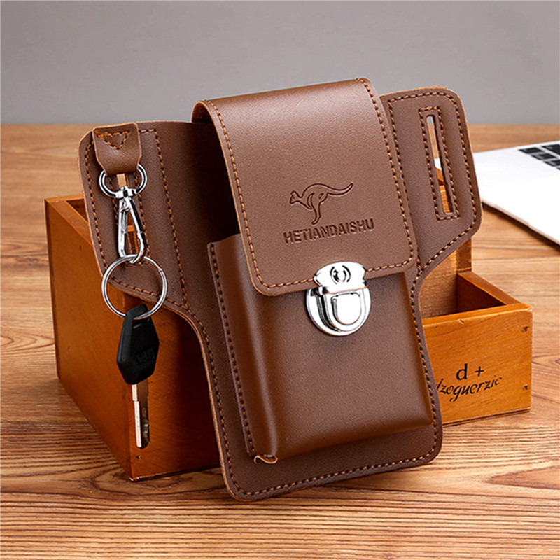 Borsa da cintura per telefono  - Leather Wallet Men recensione e prezzo