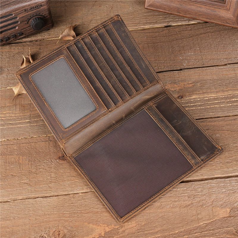Nuovo portadocumenti da viaggi - Leather Wallet Men recensione e prezzo