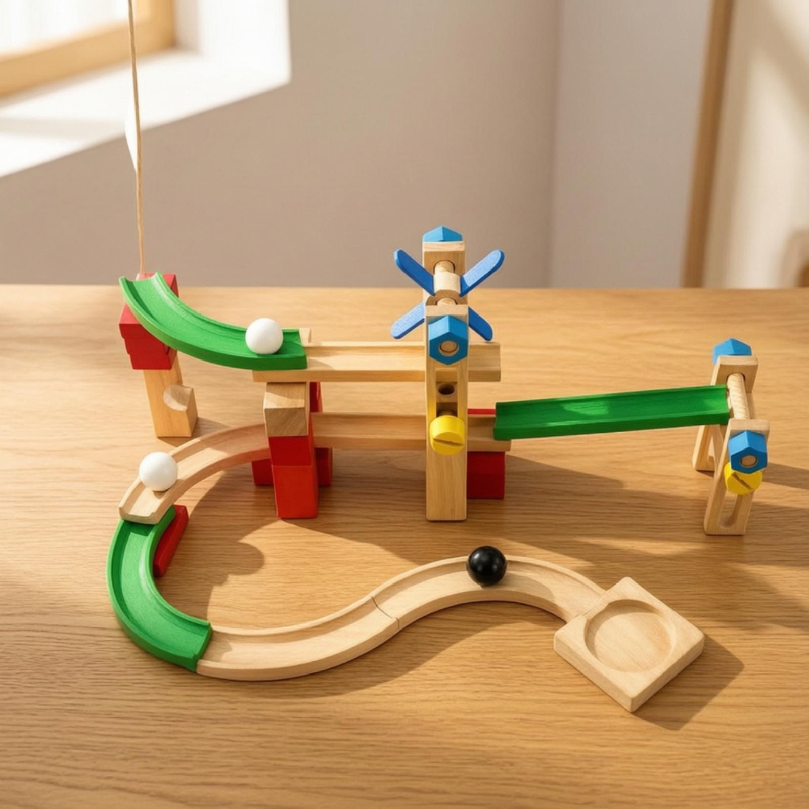Pista di marmo in legno per ba - Marble Coaster Set recensione e prezzo