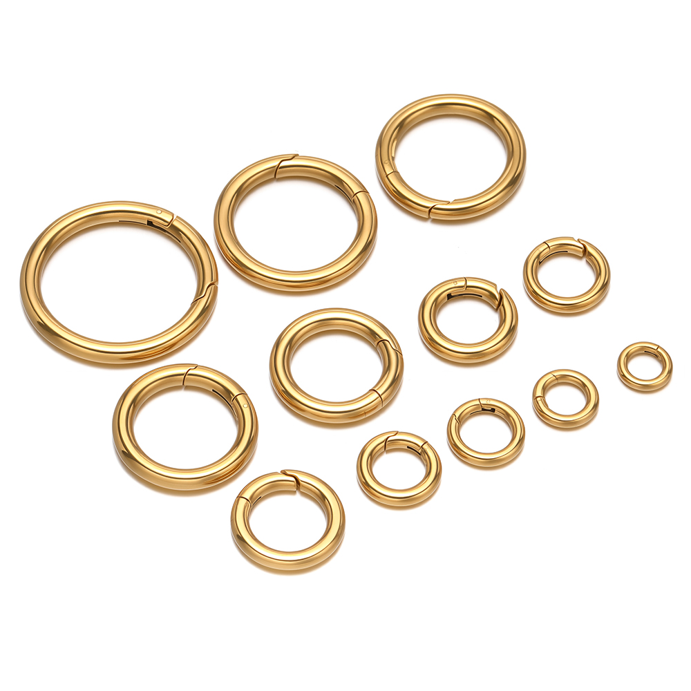 2 pz/lotto fermagli a molla ro - Gold Plated Jewelry recensione e prezzo